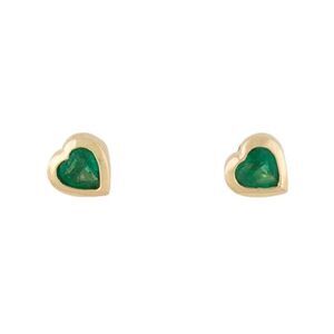 Logan Hollowell • Emerald Heart Stud Earrings
